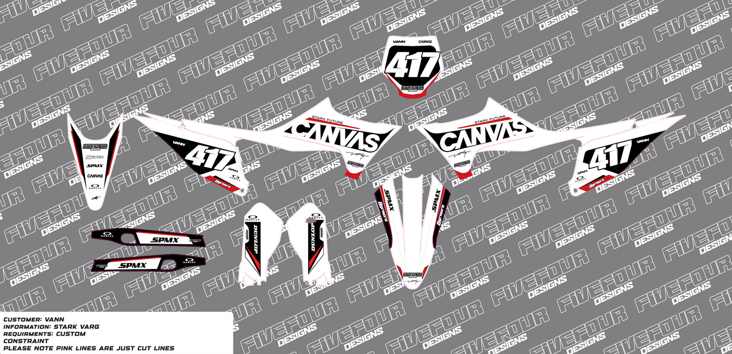 Stark Varg 'Stripe' Semi Custom Graphics kit